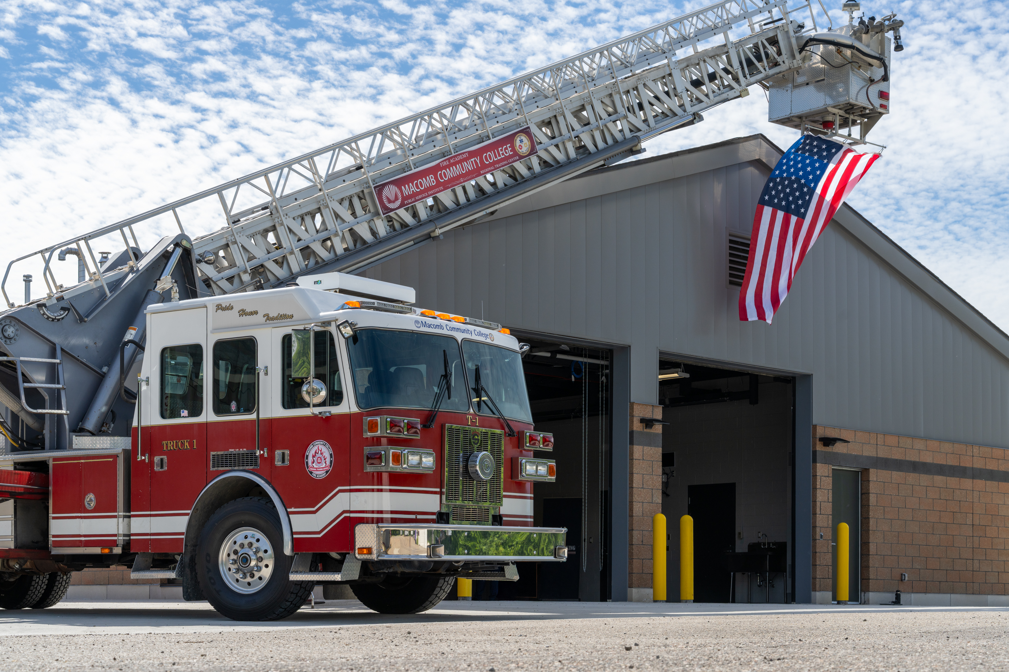 Macomb Community College Fire Apparatus Building Opening